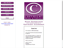 Tablet Screenshot of copyrightmv.com